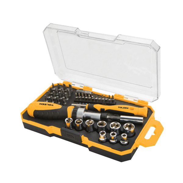 Біти Tolsen, набір 42шт, бітотримач, 1/4"