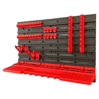 Панель підвісна з набором гачків та полиць Kistenberg KS_kit3, панель 57.6х1.8х39см, 20 гічків, 1 полиця, пластик