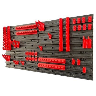 Панель підвісна з набором гачків Kistenberg KS_kit5, 2 панелі 38.6х1.8х39см, 20 гачків, пластик