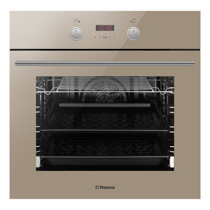 Духова шафа Hansa електрична, 65л, A, дисплей, конвекція, бежевий