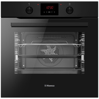 Духова шафа Hansa електрична, 77л, A, дисплей, конвекція, матовий чорний