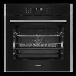 Духова шафа Hansa електрична, 77л, A+, дисплей, конвекція, чорний