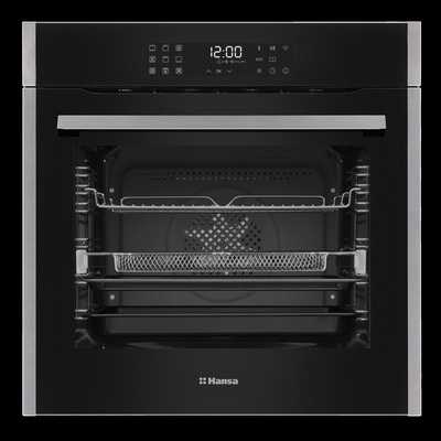 Духова шафа Hansa електрична, 77л, A+, дисплей, конвекція, чорний
