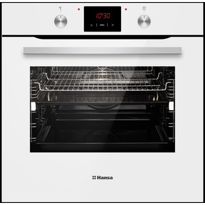 Духова шафа Hansa електрична, 77л, A, дисплей, конвекція, білий