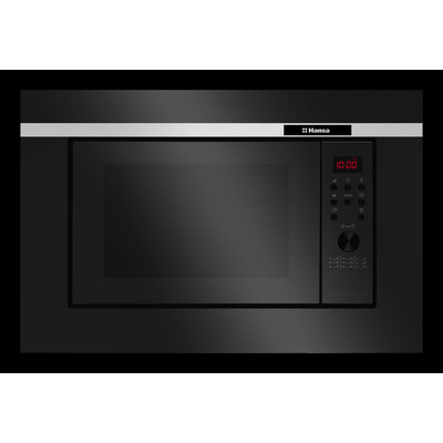 Мікрохвильова піч Hansa вбудовувана, 20л, електр.управл., 700Вт, гриль, дисплей, відкр.кнопкою, чорний
