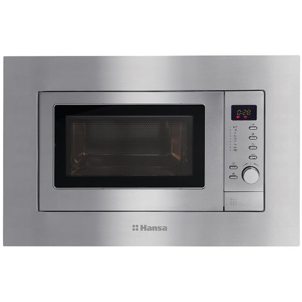 Вбудовувана мікрохвильова піч Hansa, 20л, функц. мікрохв., гриль, диспл., нержавіюча сталь