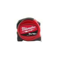 Рулетка Milwaukee Slimline S5-16/25, 5мх25мм, з фіксатором змотування, АБС-пластик