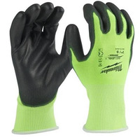 Рукавички робочі Milwaukee, smartswipe, поліуретан/спандекс/поліестер, р.10, зелено чорні