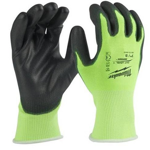Рукавички робочі Milwaukee, smartswipe, поліуретан/спандекс/поліестер, р.10, зелено чорні
