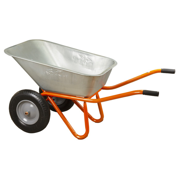 Тачка будівельна двоколісна 100л 320кг колесо 15" (з 4-х ЧАСТИН) FLORA (5056714)