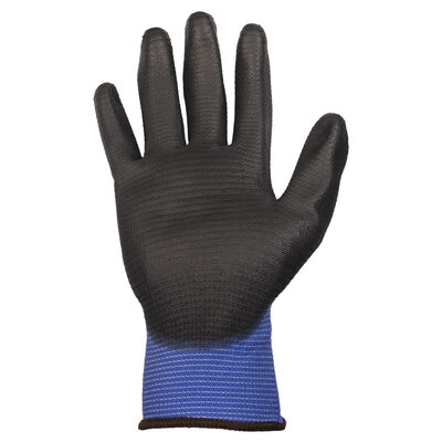 Рукавички трикотажні з частковим ПУ покриттям р10 (синьо-чорні манжет) SIGMA (9446431)