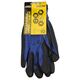 Рукавички трикотажні з частковим ПУ покриттям р10 (синьо-чорні манжет) SIGMA (9446431)