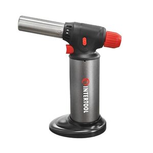 Пальник газовий заправний. П'єзорозпал, 1100 град.С. INTERTOOL GB-0009