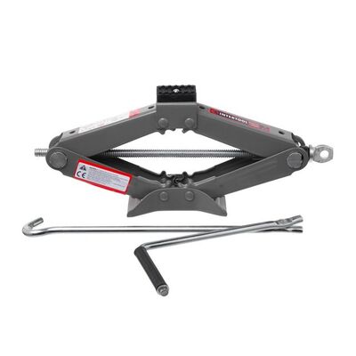 Домкрат механічний ромбоподібний 1т., гумовий упор., 92-340 мм INTERTOOL GT0180