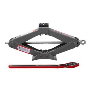 Домкрат механічний ромбоподібний 1,5т. з тріскачкою, гумовий упор., 90-370 мм INTERTOOL GT0183