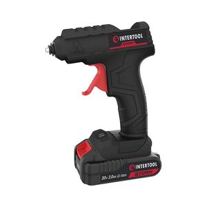 Пістолет клейовий 20 В, під стрижні 10.8-11.5мм, без ЗП та АКБ INTERTOOL WT-9301