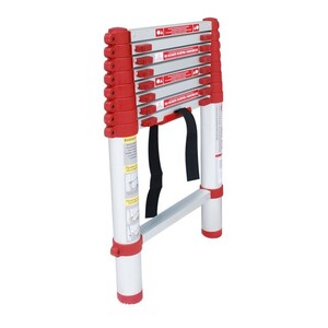 Драбина алюмінієва, телескопічна, 8 сход., 2,60 м, 150 кг INTERTOOL LT-3026