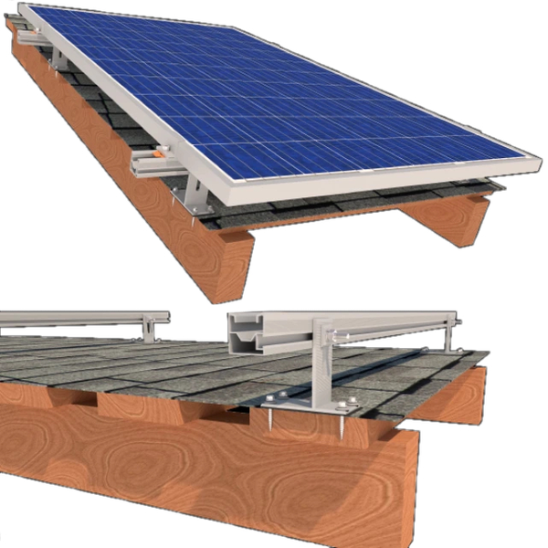 Комплект StringSetter SS-XL-B 06 кріплення 6 сонячних панелей до 1145мм бітумна черепиця