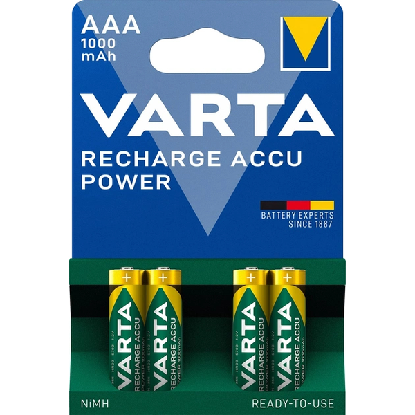 Акумулятор AAA VARTA RECHARGEABLE ACCU 1000mAh