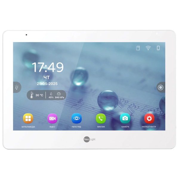 Видеодомофон NeoLight MEZZO Hybrid White