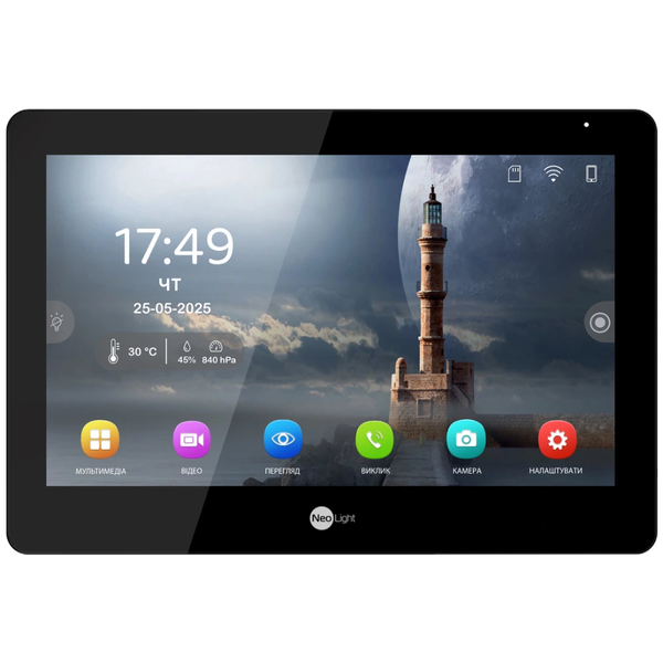 Видеодомофон NeoLight MEZZO Hybrid Black