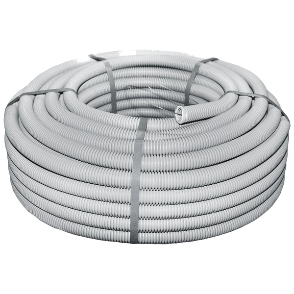 Труба гофрована 750Н 16/12мм бухта 100м гнучка з протяжкою негорюча UF-стійка