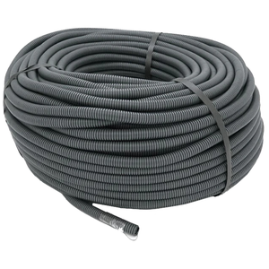 Труба гофрована 350Н 20/15мм бухта 100м гнучка з протяжкою негорюча