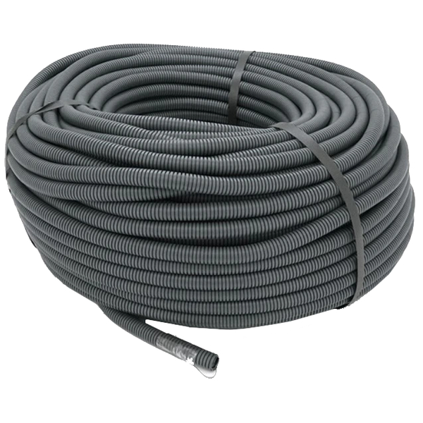 Труба гофрована 350Н 20/15мм бухта 100м гнучка з протяжкою негорюча