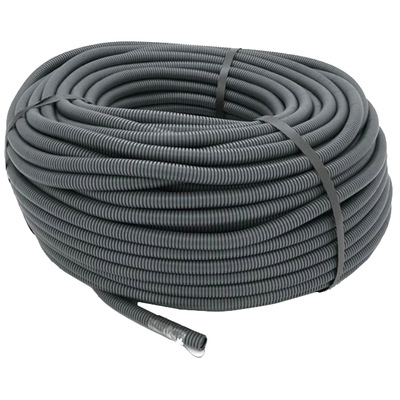 Труба гофрована 350Н 16/12мм бухта 100м гнучка з протяжкою негорюча