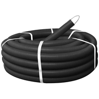 Труба гофрована 750Н 16/12мм бухта 100м гнучка з протяжкою негорюча UF-стійка