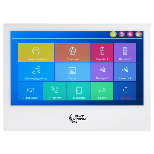 Видеодомофон Light Vision SINGAPORE WiFi FHD WHITE (AI) 10