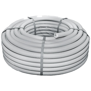 Труба гофрована 750Н 32/25мм бухта 50м гнучка з протяжкою негорюча UF-стійка