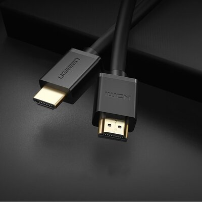 Кабель HDMI M - M, 5.0 м, V2.0 Cafule 4K, HD104 UGREEN Чорний