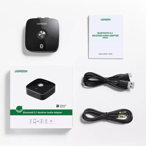 Bluetooth адаптер UGREEN CM106 Wireless Bluetooth 5.0 (40759)