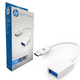 Перехідник USB 3.1 Type-C --> USB (OTG), 15см. HP білий