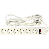 Power filtr 3.0м PowerPlant, 6 розеток, 3x1.5мм2, 10А