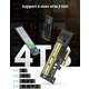 PCI-E 3.0 контролер для SSD M.2 (NVMe) x4 CM302 Ugreen
