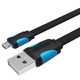 Кабель USB 2.0 AM-micro BM 2.0м Black Vention