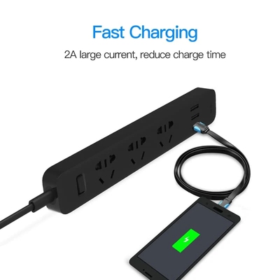 Кабель USB 2.0 AM-micro BM 2.0м Black Vention