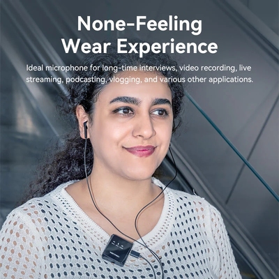 Мікрофонна радіосистема для смартфона Vention USB-C 2-Pack Wireless Lavalier Black (NCBB0)