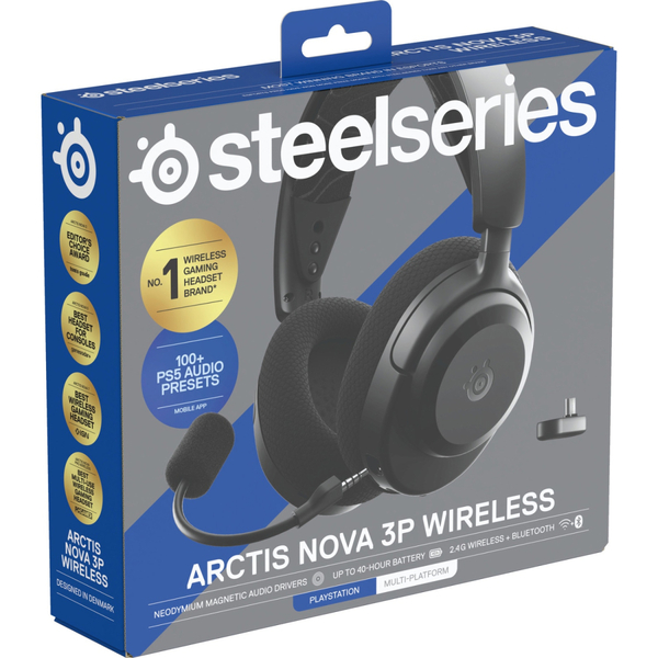 Наушники SteelSeries Arctis Nova 3P Wireless MultiPlatform Black