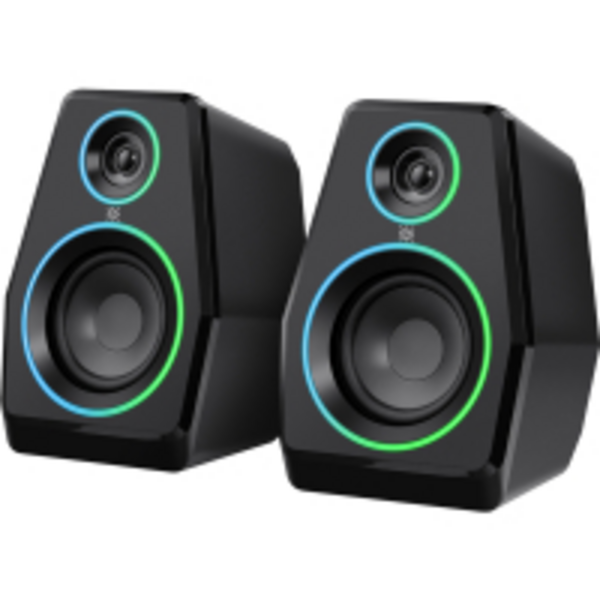 Компьютерные колонки 2.0 Defender Solar 10, 10Вт, Bluetooth, RGB подсветка, USB, черная