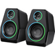 Акустична система 2.0 Defender Solar 10, 10Вт, Bluetooth, RGB підсвітка, USB, чорна