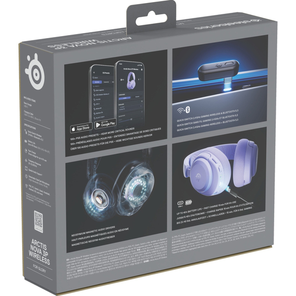 Наушники SteelSeries Arctis Nova 3P Wireless MultiPlatform Lavender
