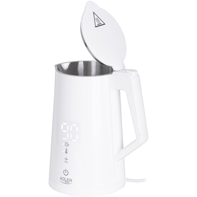 Електрочайник Adler AD 1345 white 1850-2200Вт/ 1.7л/ STRIX/ встановлення температури/