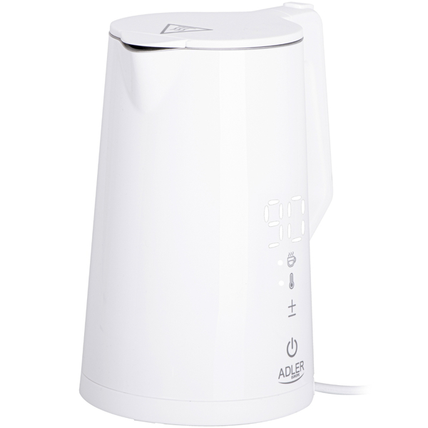 Електрочайник Adler AD 1345 white 1850-2200Вт/ 1.7л/ STRIX/ встановлення температури/