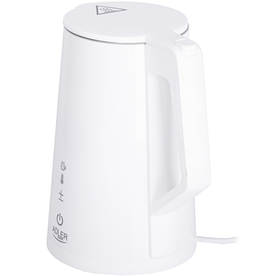 Електрочайник Adler AD 1345 white 1850-2200Вт/ 1.7л/ STRIX/ встановлення температури/