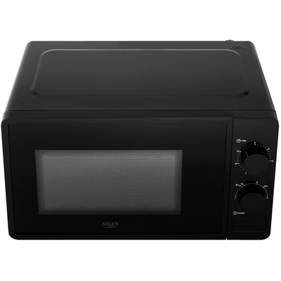 Мікрохвильова піч Adler AD 6206 20л/ 700Вт/ мех.керув./ відкр.кнопкою/ чорна