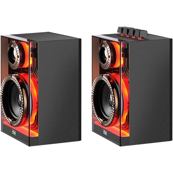 Комп'ютерні колонки 2.0 Defender Futuro, 20Вт Bluetooth/USB/TF/AUX, LED, чорна