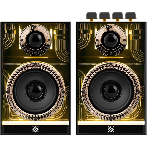 Комп'ютерні колонки 2.0 Defender Futuro, 20Вт Bluetooth/USB/TF/AUX, LED, чорна